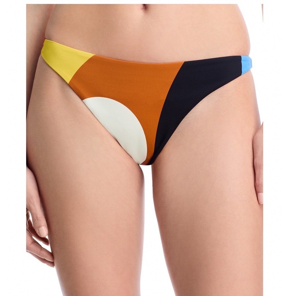 Cala de la Cruz Arecife Bikini Bottom Lava Cafe Multicolor Low Rise Small NWT